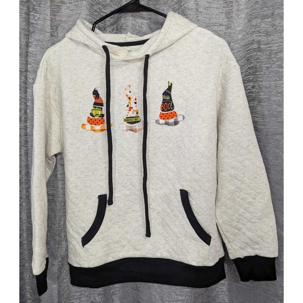 Land's End Women's Hoodie Halloween Gray M
